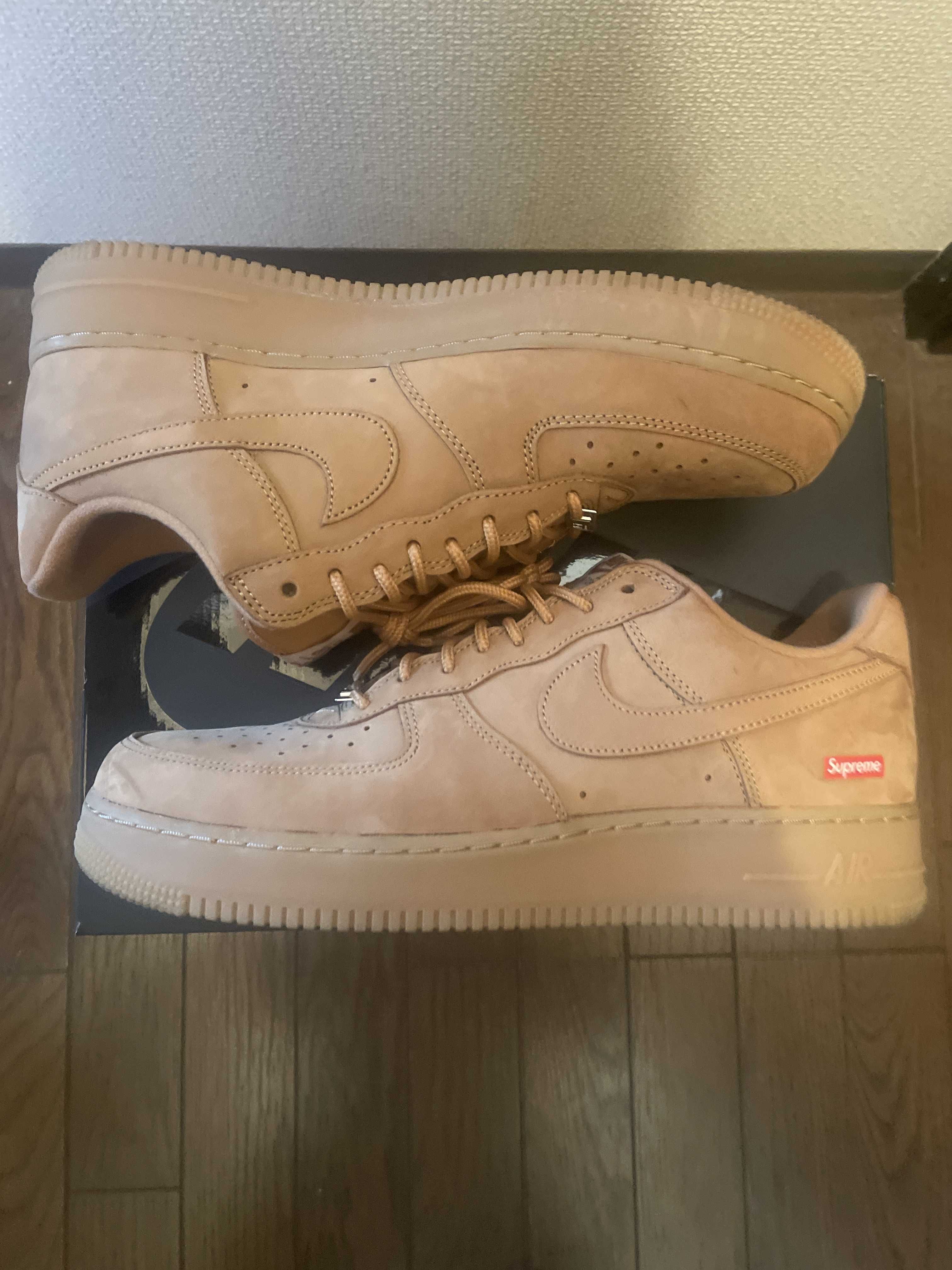 Supreme × Nike Air Force 1 Low "Flax/Wheat"