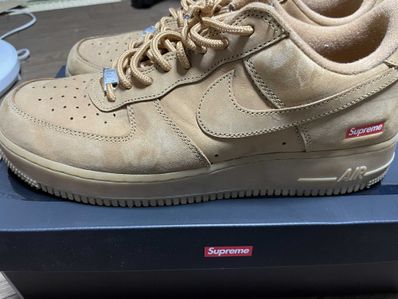 Supreme × Nike Air Force 1 Low "Flax/Wheat"
