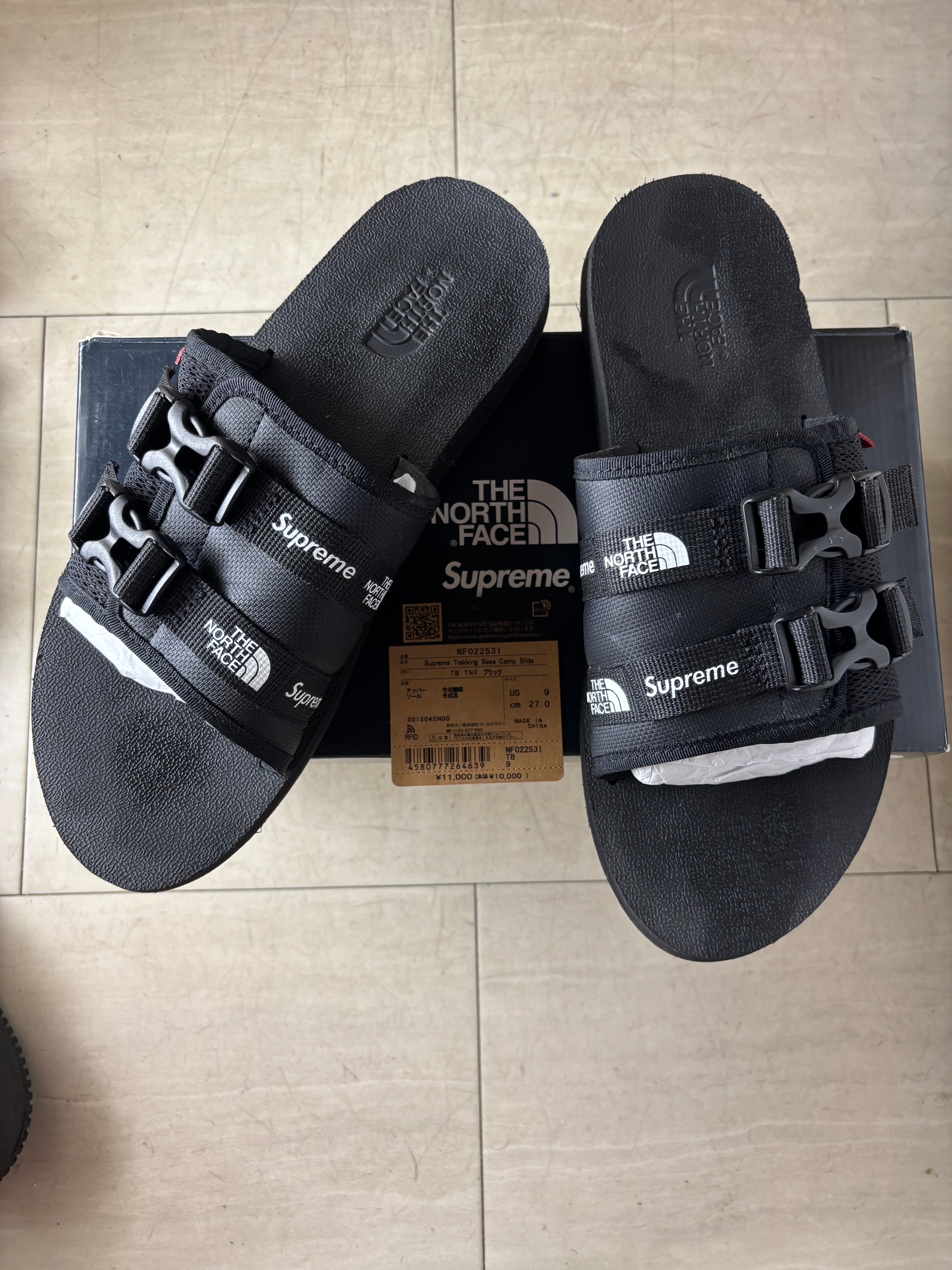 Supreme × The North Face Trekking Sandal "Black/Black"