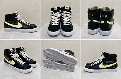 Nike Blazer Mid 77 Vintage "Reverse Logo Black"