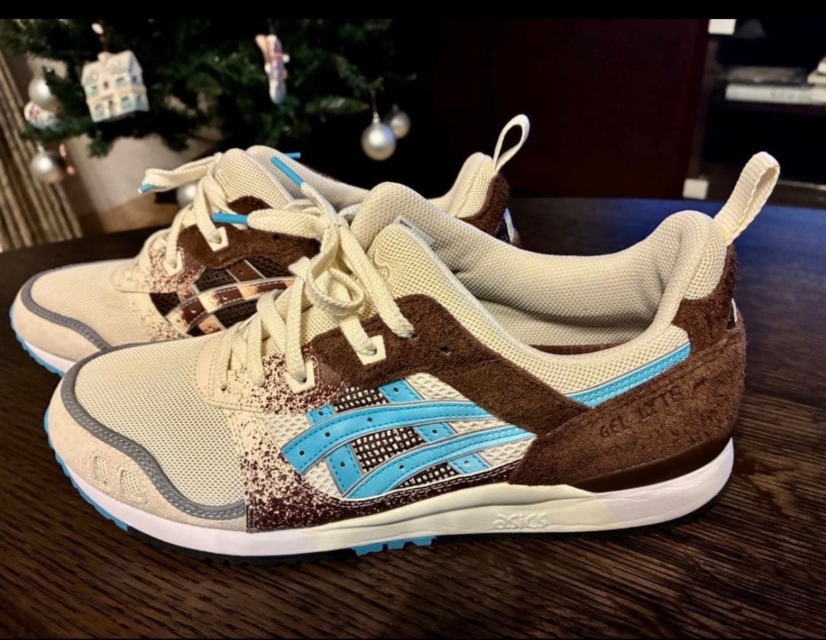 アップゼア × アシックス ゲルライト3 "ワライカワセミ"