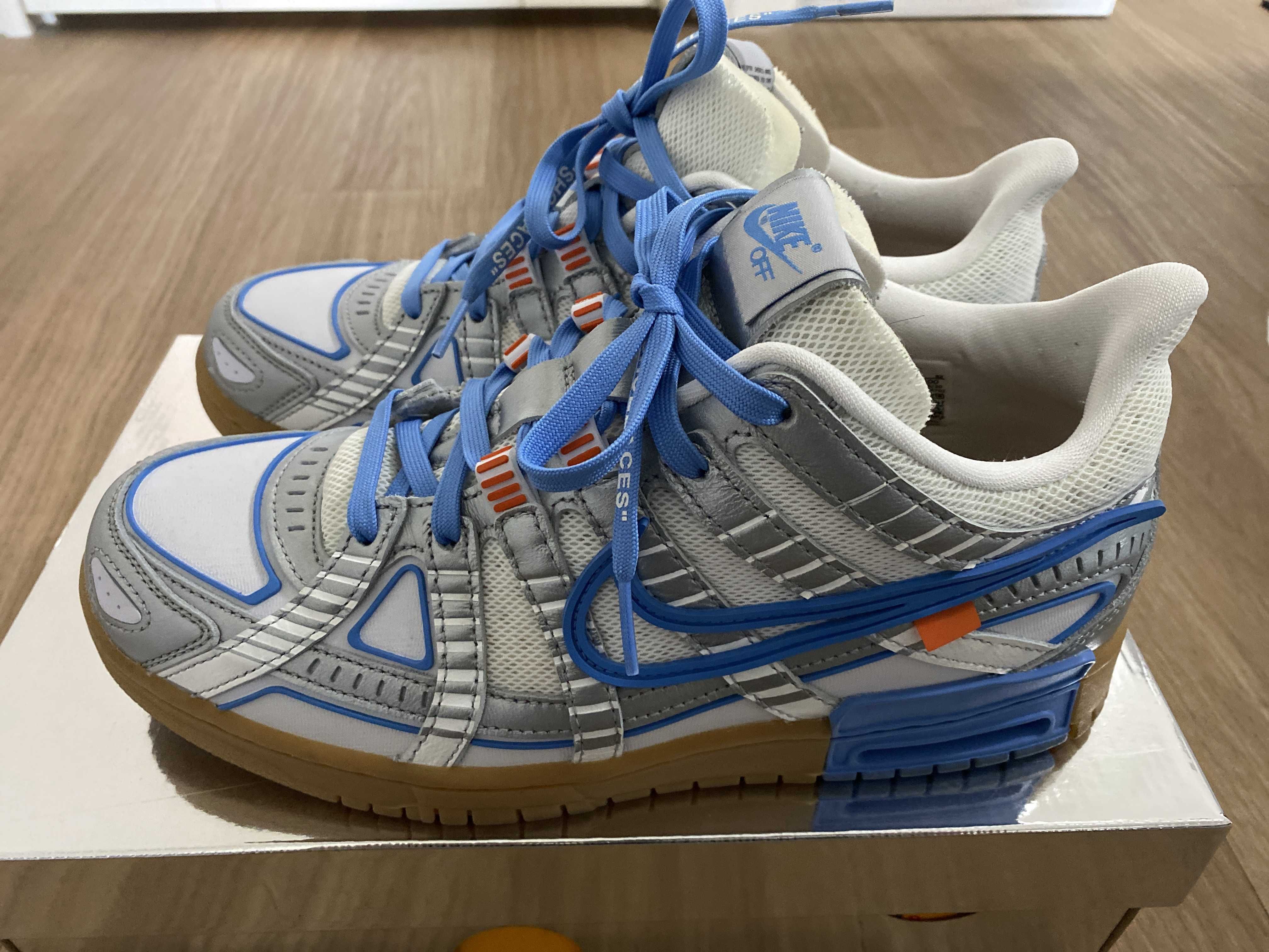 Off-White × Nike Air Rubber Dunk "White/University Blue"