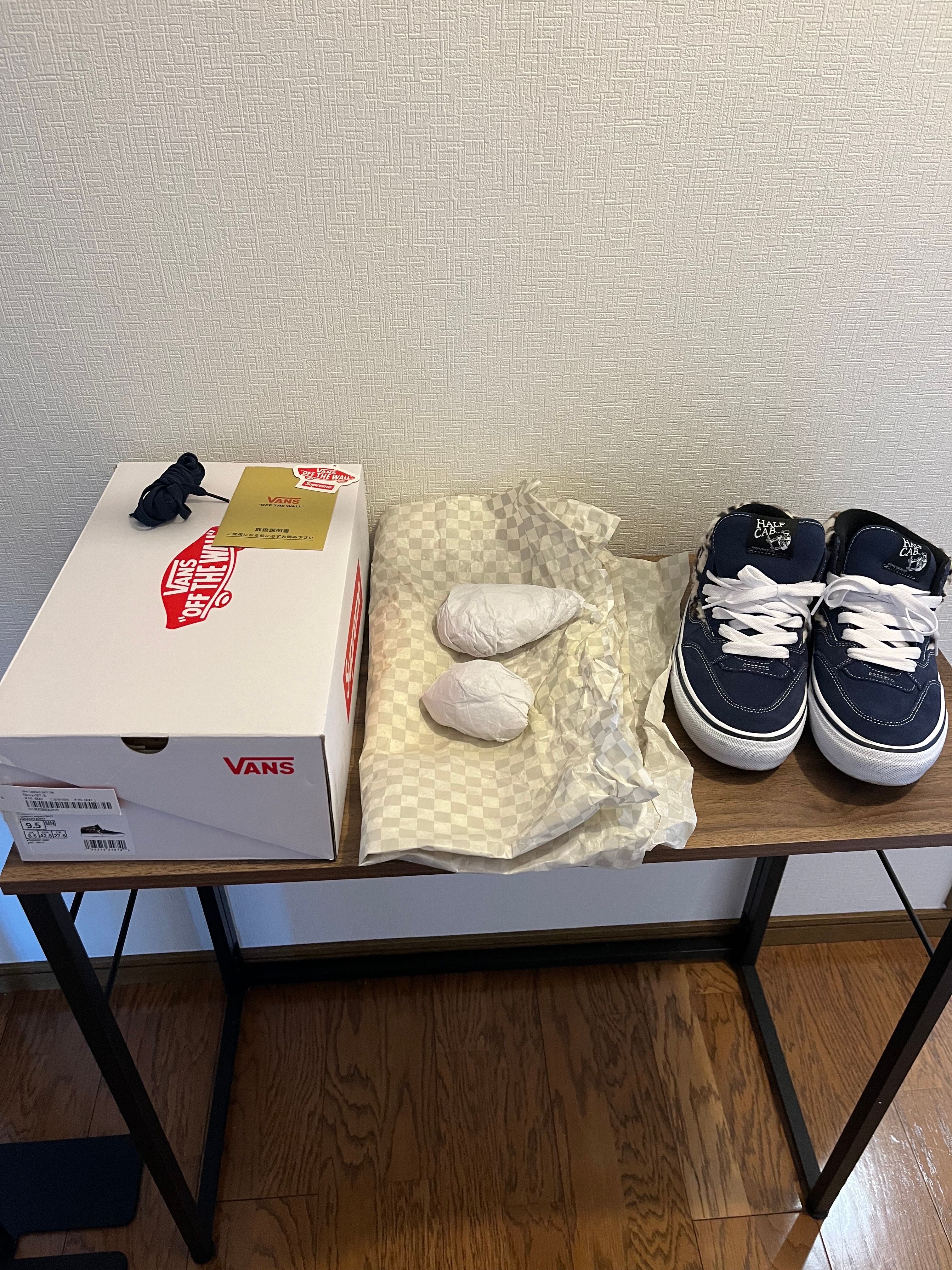 Supreme × Vans Leopard Half Cab "Navy"