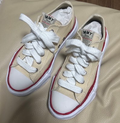 Maison MIHARA YASUHIRO PETERSON OG Sole Canvas Low-top Sneaker "Natural" (A04FW729)