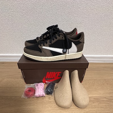 Travis Scott × Nike Air Jordan 1 Low OG SP-T "Black/Dark Mocha"