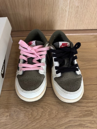 Travis Scott × Nike TD Jordan 1 Low OG SP "Reverse Olive"
