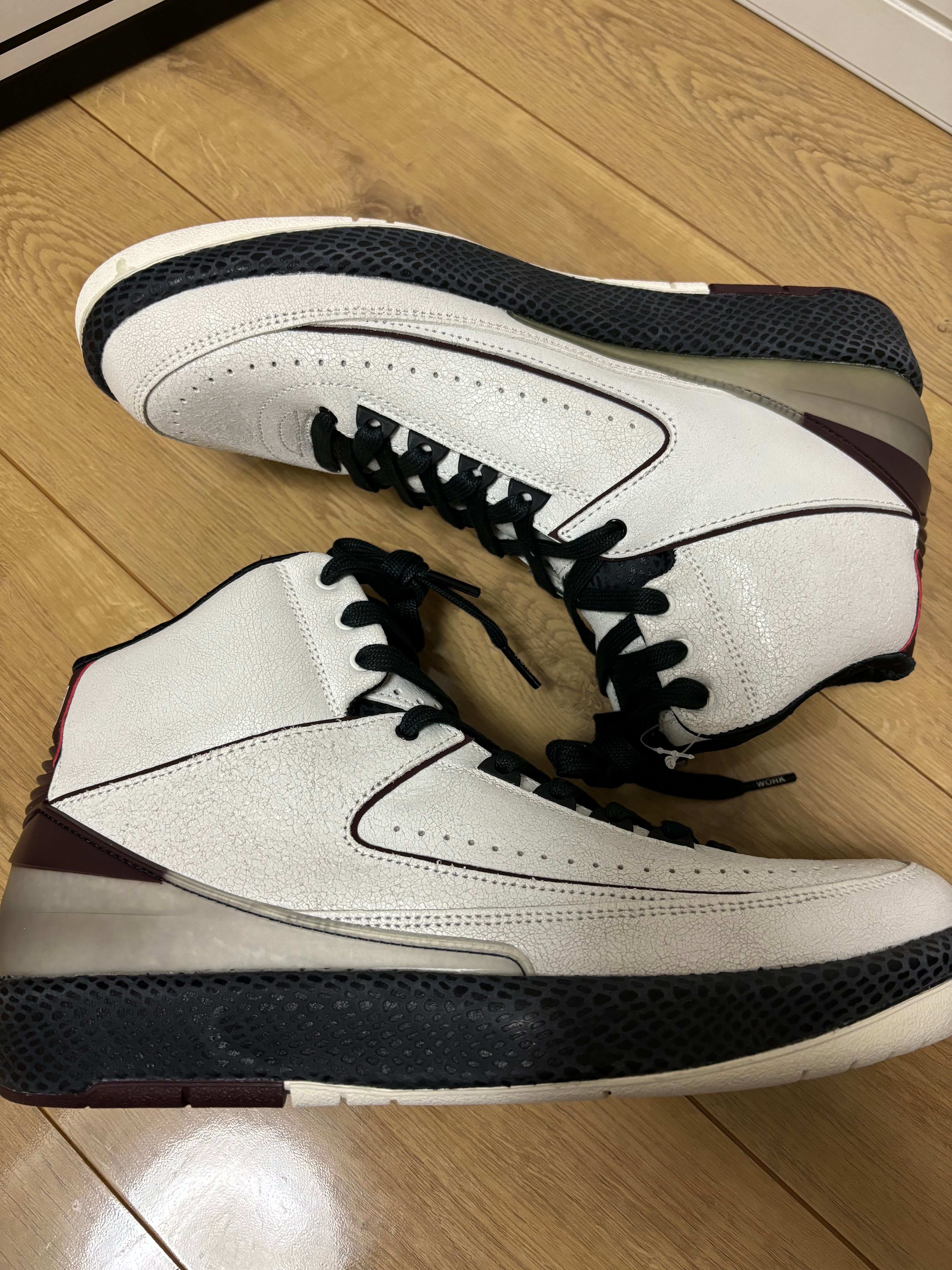 A Ma Maniere × Nike Air Jordan 2 "Airness/Sail and Burgundy"