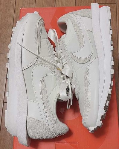 sacai × Nike LDV Waffle "Triple White"