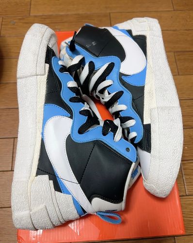 sacai × NIKE BLAZER MID "BLACK / BLUE"