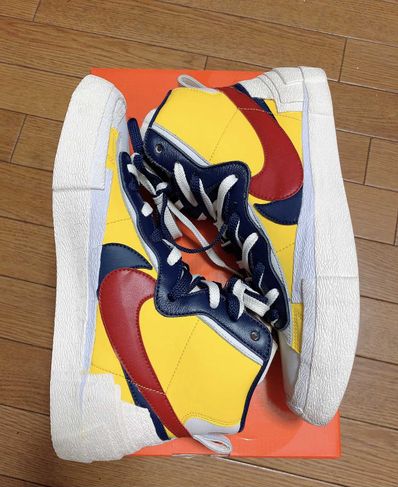sacai × Nike Blazer Mid "Varsity Maize/Varsity Red"
