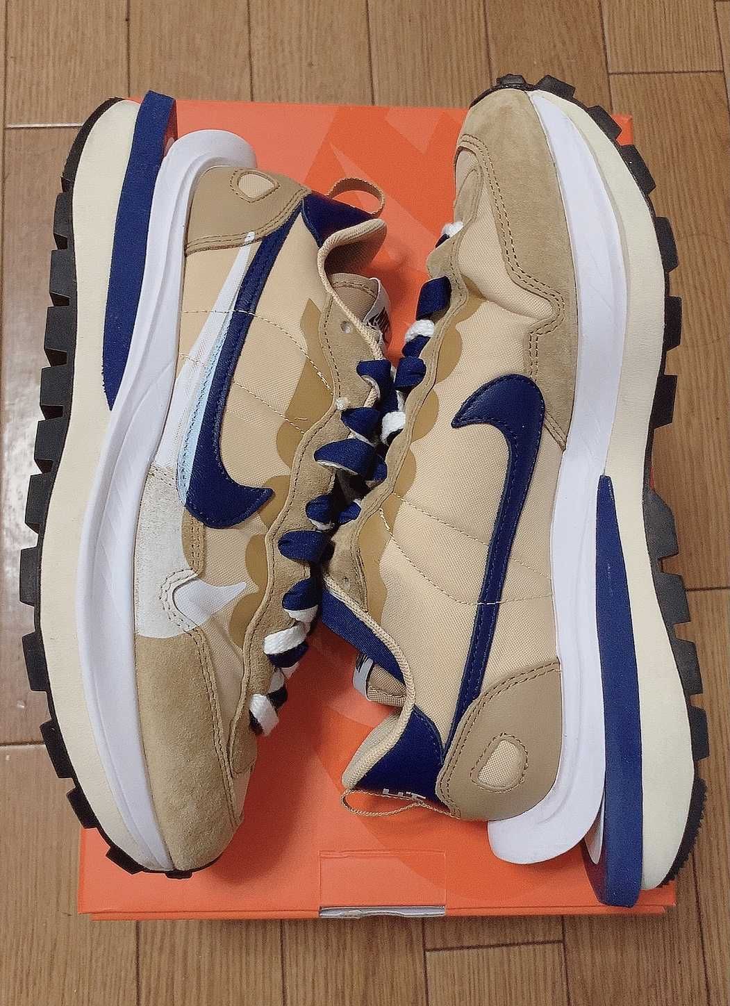 Sacai × Nike Vapor Waffle "Sesame And Blue Void"