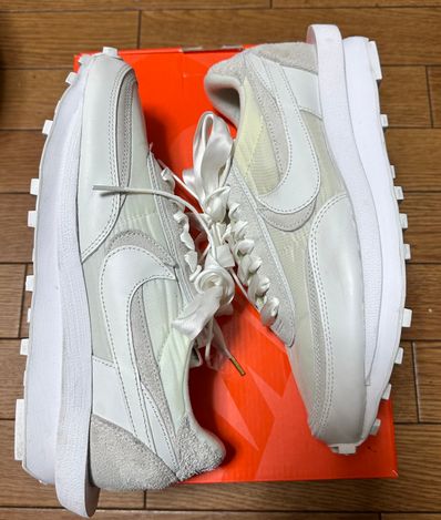 sacai × Nike LDV Waffle "Triple White"