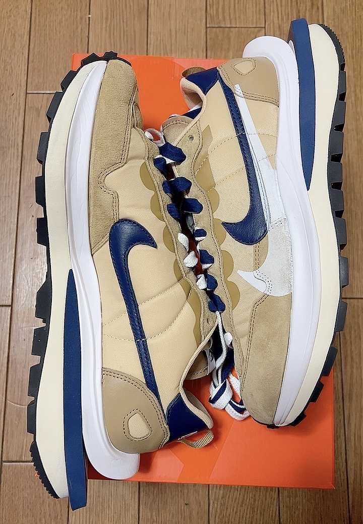Sacai × Nike Vapor Waffle "Sesame And Blue Void"