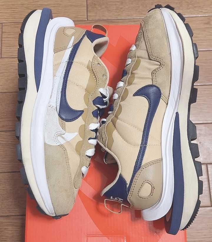 Sacai × Nike Vapor Waffle "Sesame And Blue Void"