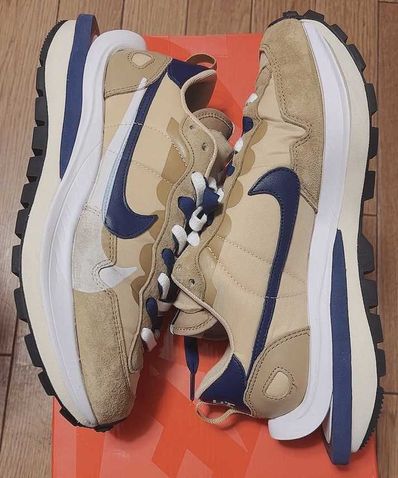 Sacai × Nike Vapor Waffle "Sesame And Blue Void"