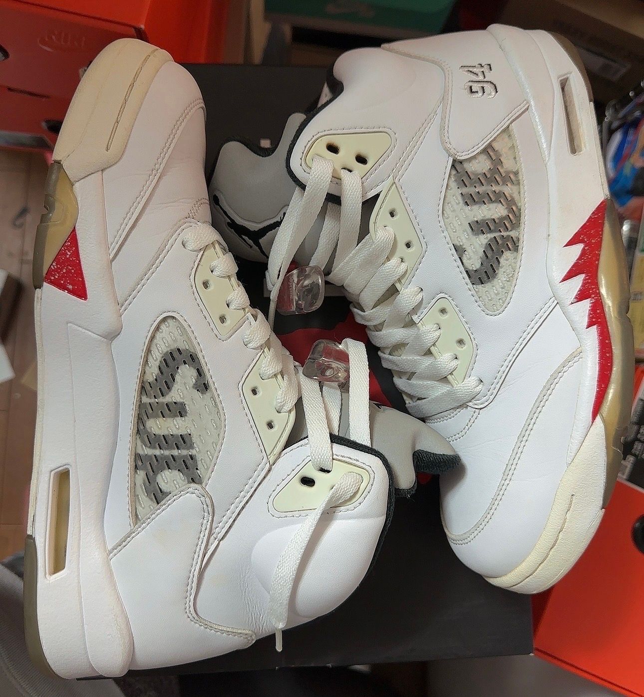 Supreme × Nike Air Jordan 5 Retro "White"
