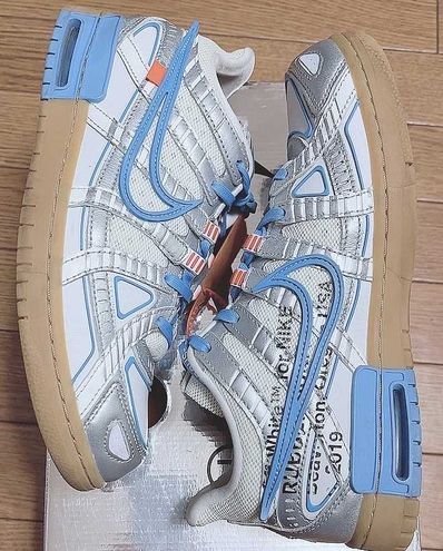 Off-White × Nike Air Rubber Dunk "White/University Blue"