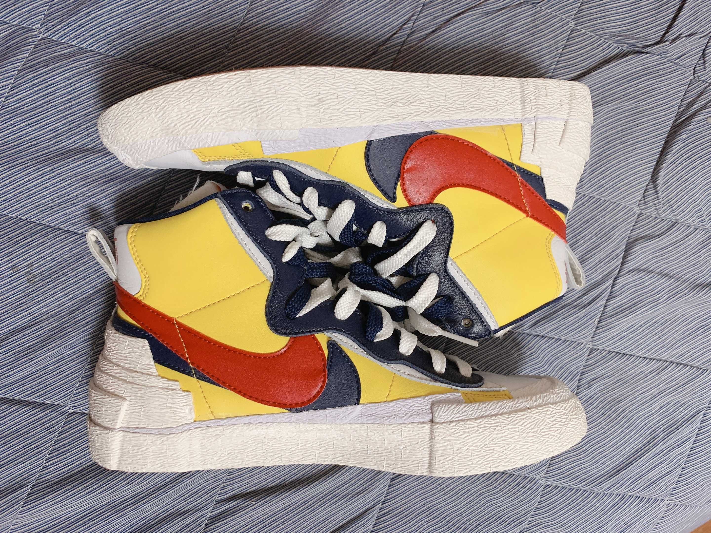 sacai × Nike Blazer Mid "Varsity Maize/Varsity Red"