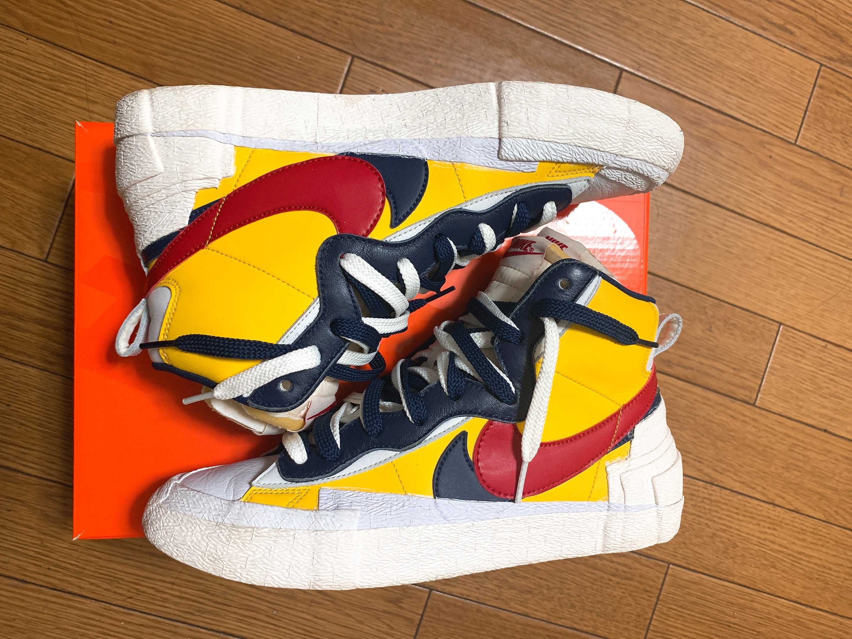 sacai × Nike Blazer Mid "Varsity Maize/Varsity Red"