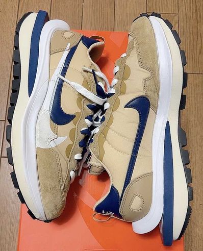 Sacai × Nike Vapor Waffle "Sesame And Blue Void"