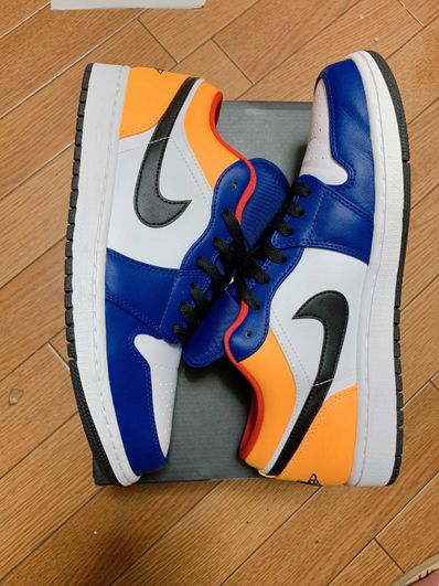 NIKE AIR JORDAN 1 LOW "WHITE/NAVY/YELLOW"