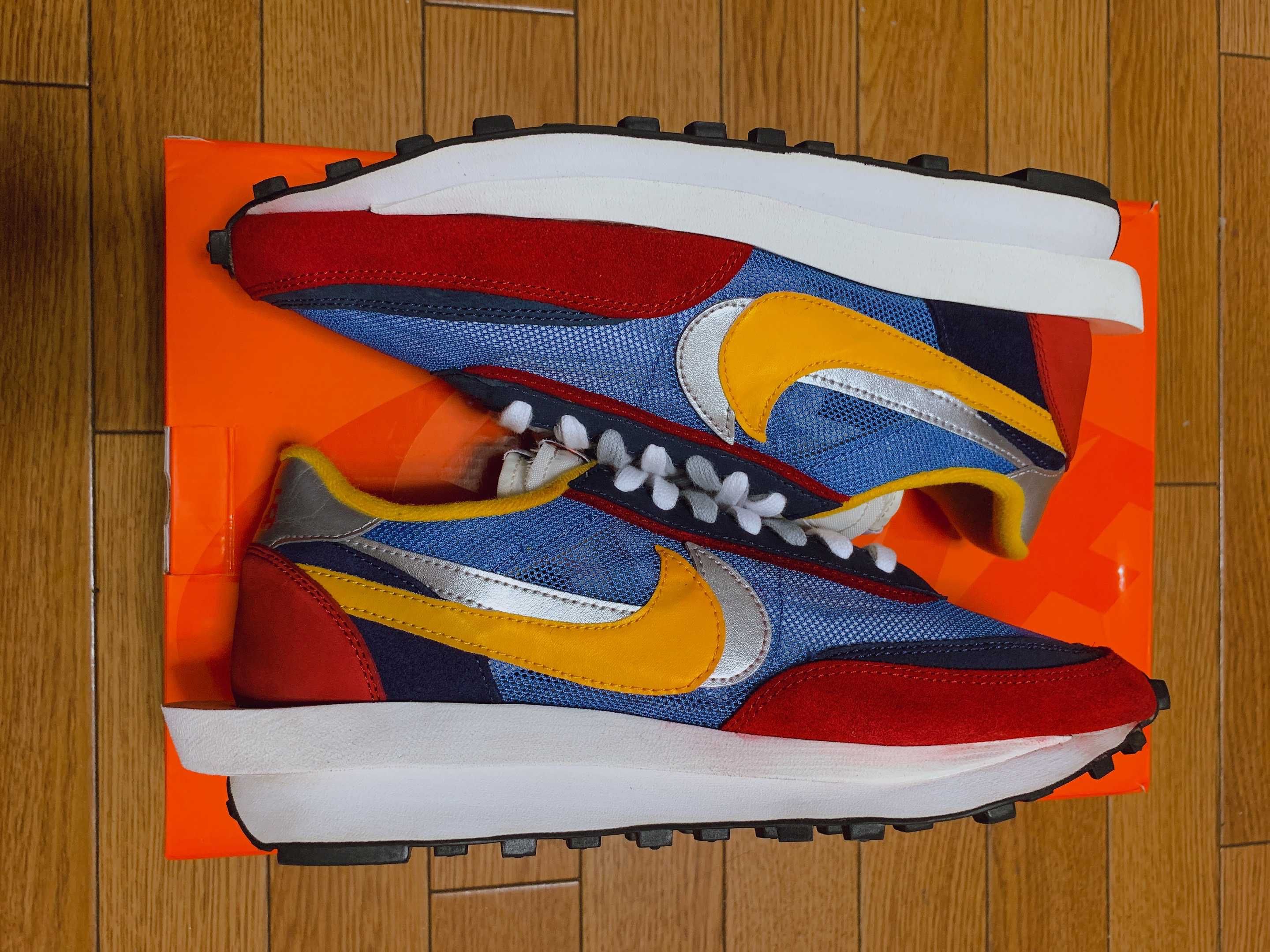 sacai × Nike LDV Waffle "Red/Blue"