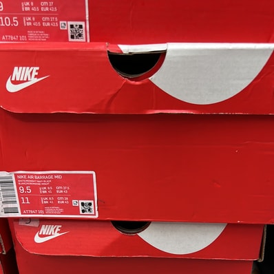 Nike Air Barrage Mid "White/Navy"