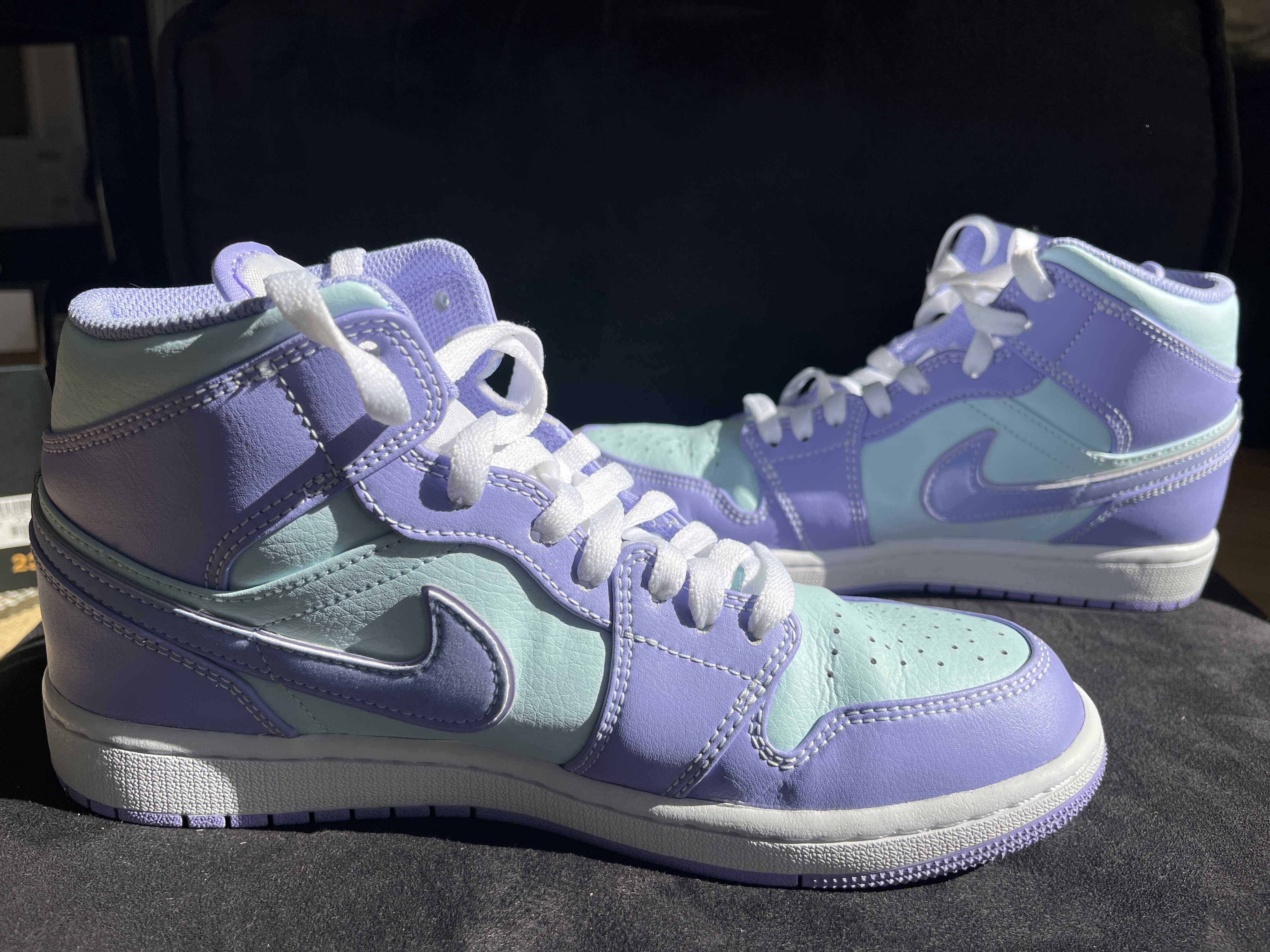 Nike Air Jordan 1 Mid "Purple Aqua" 