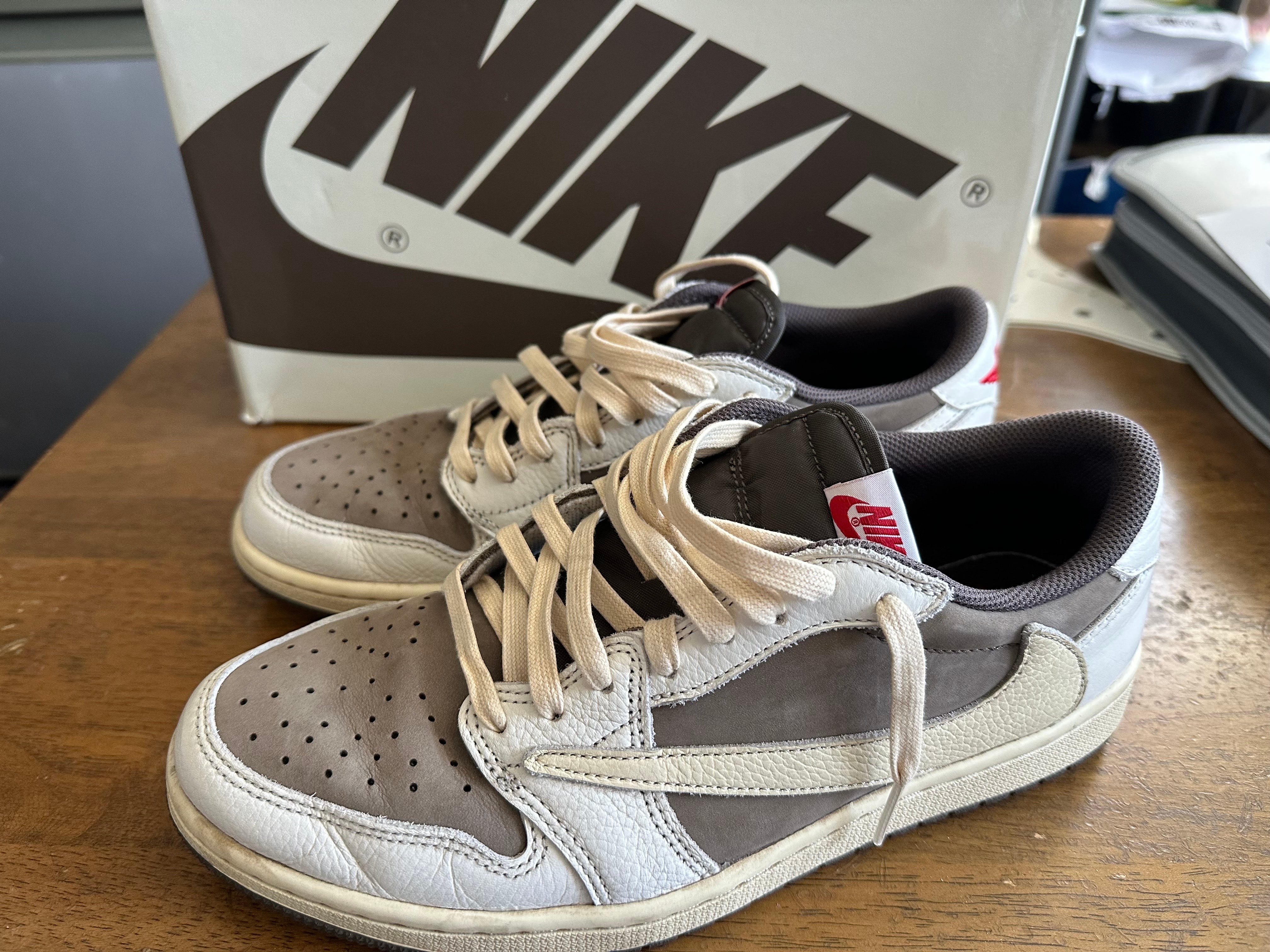 Travis Scott × Nike Air Jordan 1 Low OG SP "Reverse Mocha/Sail and Ridgerock"