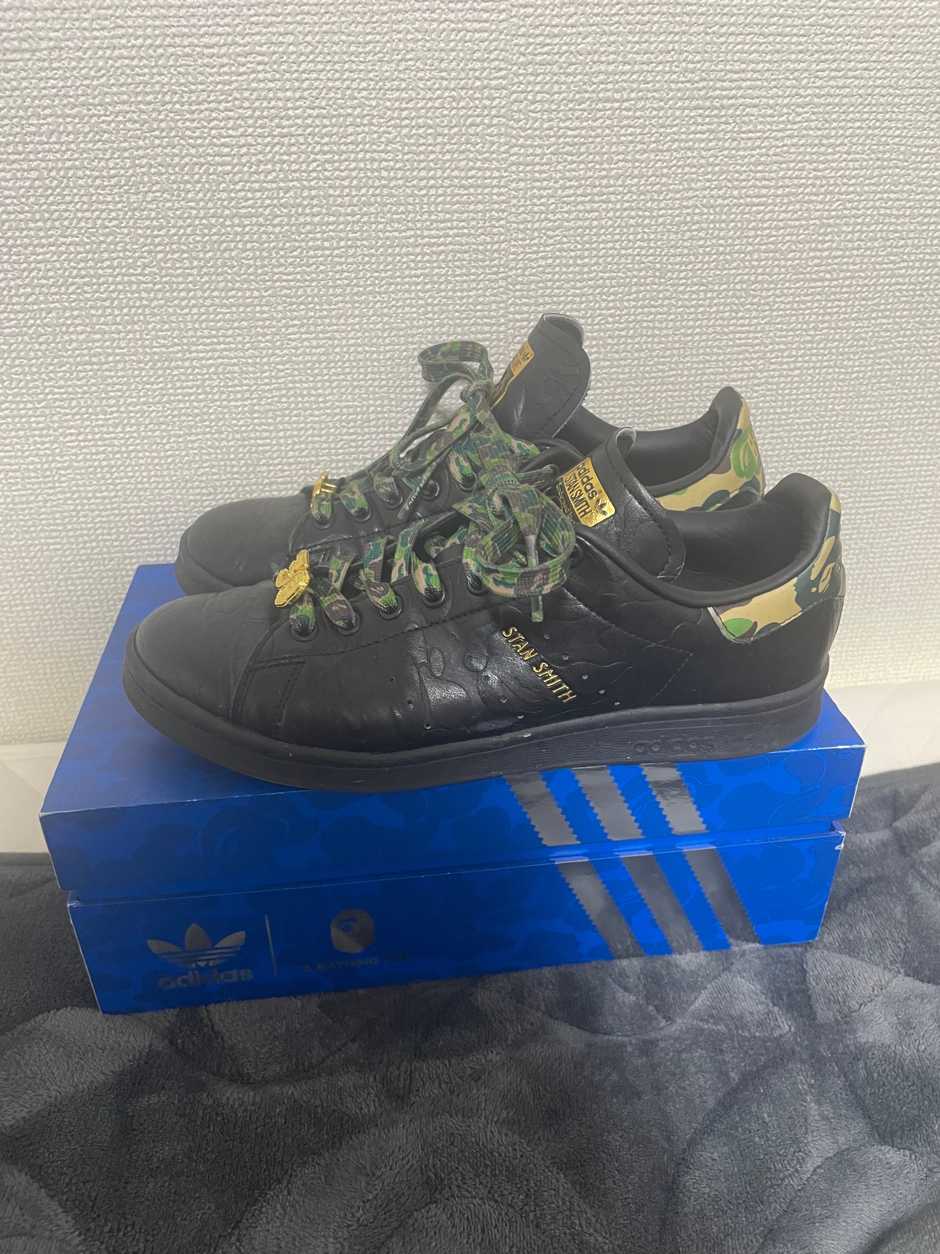 A BATHING APE × adidas Stan Smith 30th Anniversary "Black"