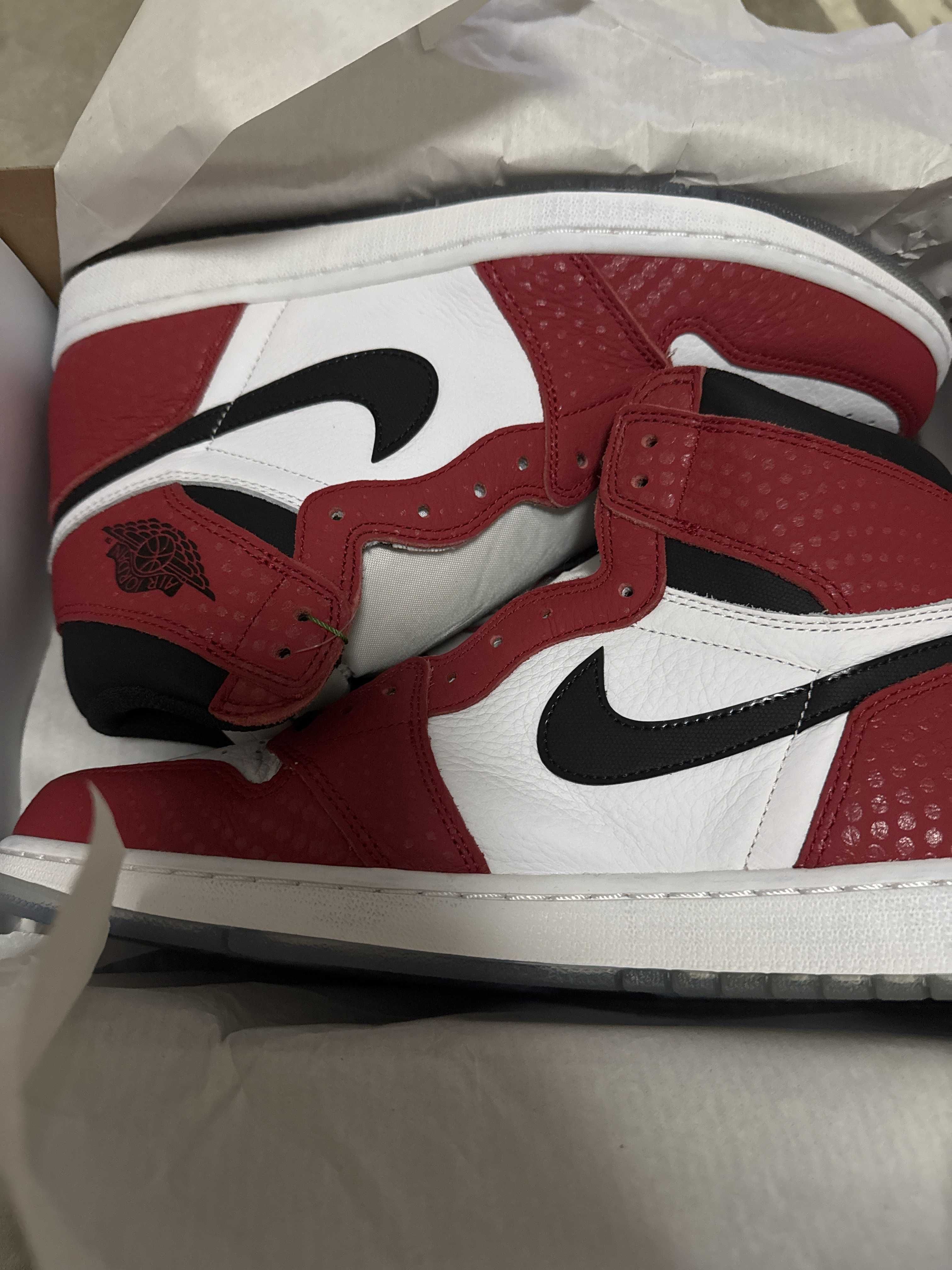 Spiderman × Nike Air Jordan 1 Origin Story "Gym Red/White/Photo Blue/Black"