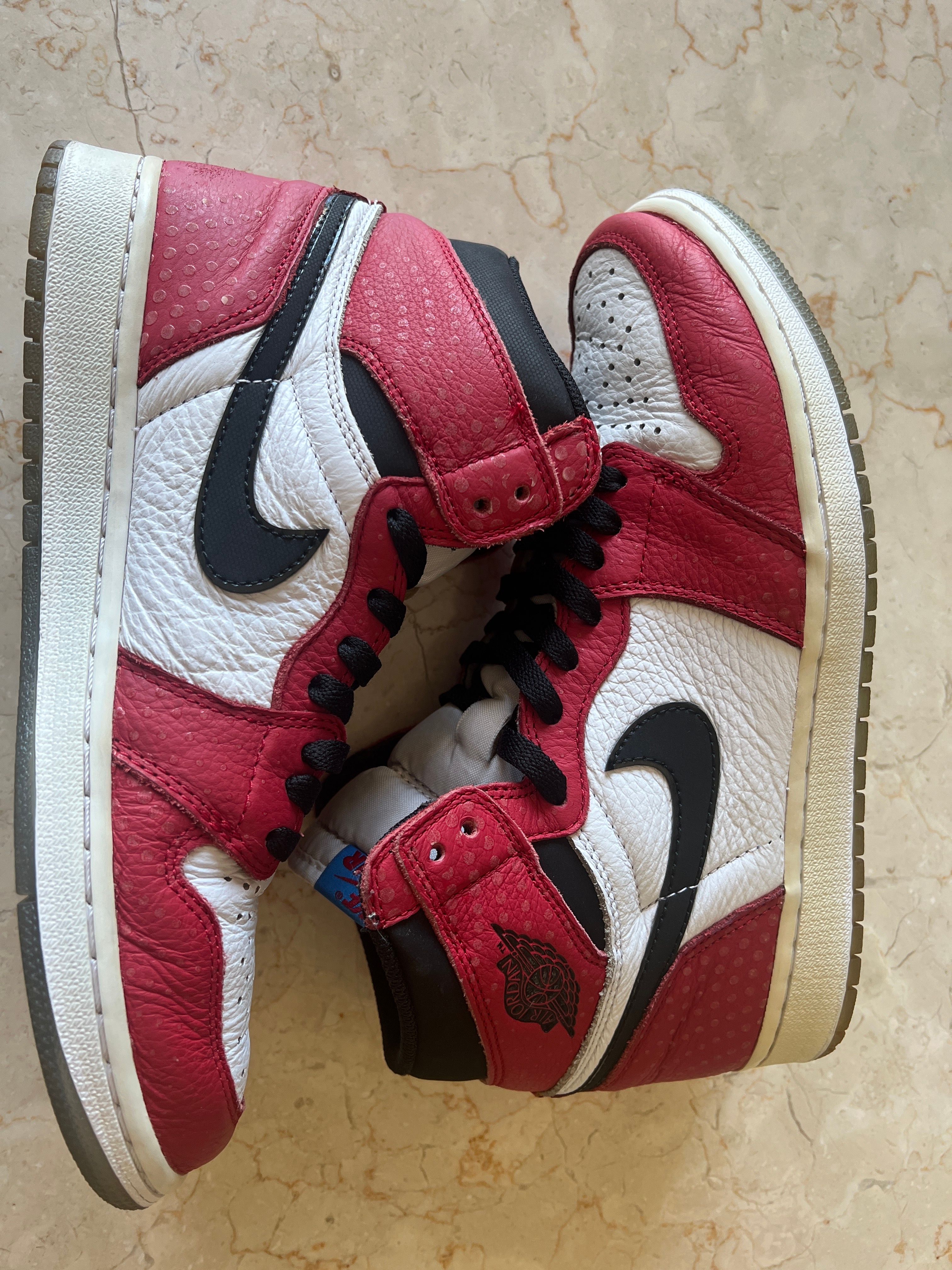 Spiderman × Nike Air Jordan 1 Origin Story "Gym Red/White/Photo Blue/Black"