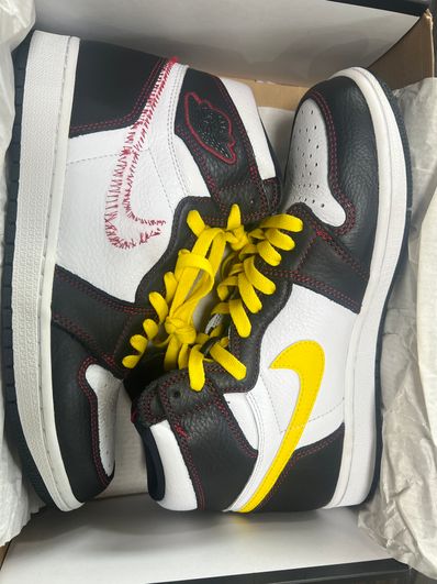 Nike Air Jordan 1 High OG Defiant "Black/Yellow/Gym Red"