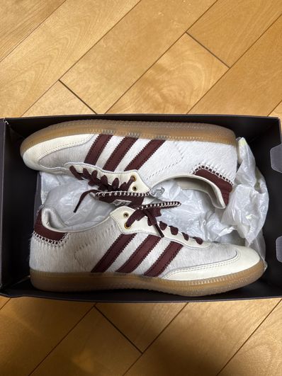 Wales Bonner × adidas Samba Pony Tonal Low "Cream White/Mystery Brown"