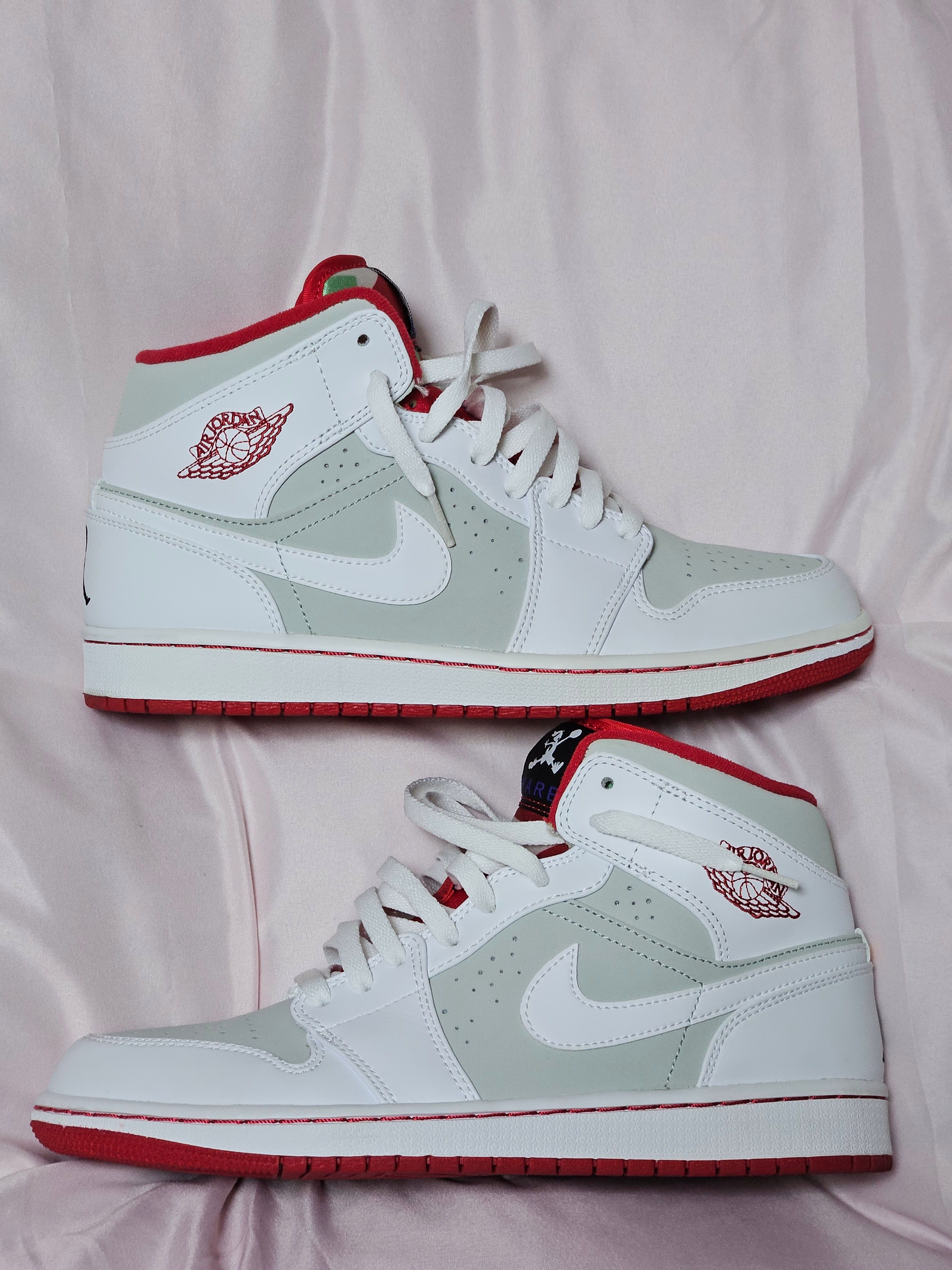 Nike Air Jordan 1 Mid WB "White/Gray/Red" (2015)