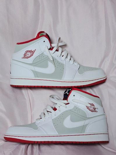 Nike Air Jordan 1 Mid WB "White/Gray/Red" (2015)