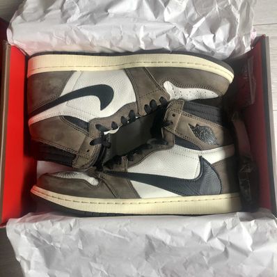Travis Scott × Nike Air Jordan 1 Retro High OG TS SP "Sail/Dark Mocha"