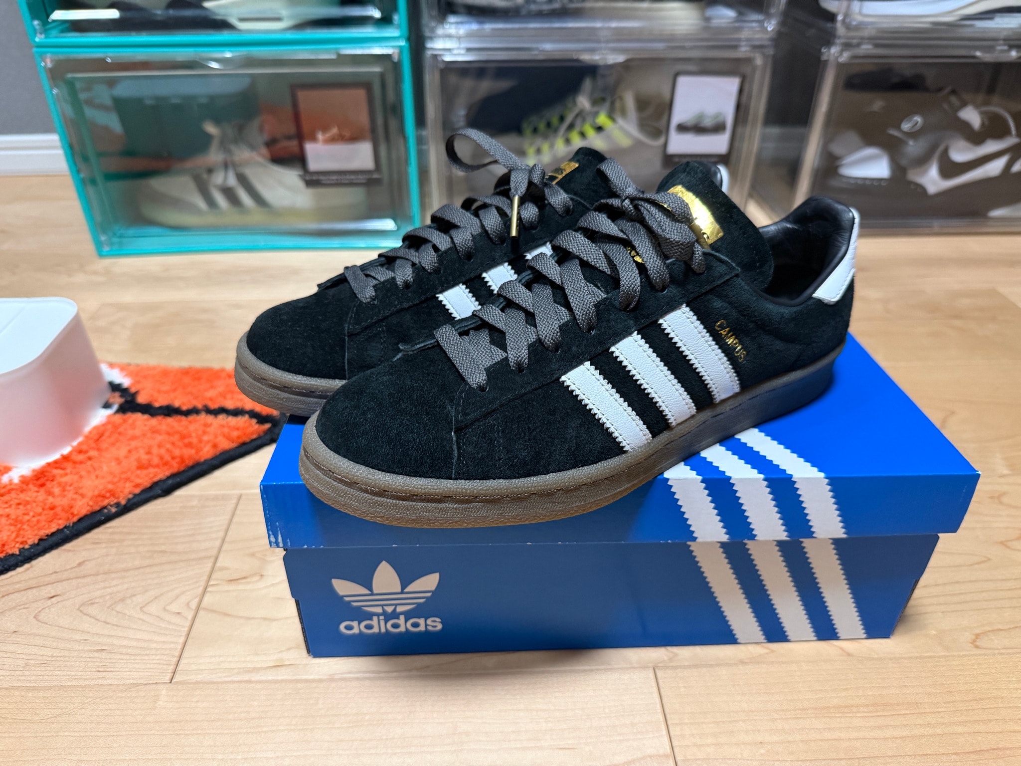adidas Campus 80s "Core Black/Footwear White/Gum5"