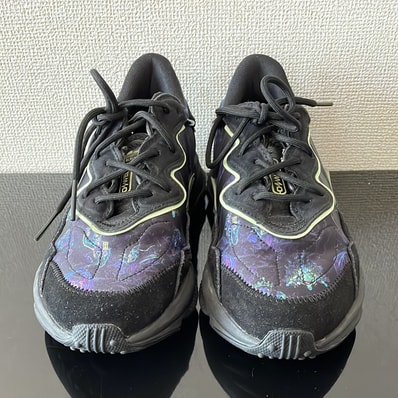 Disney × adidas Ozweego "Core Black/Pulse Yellow"