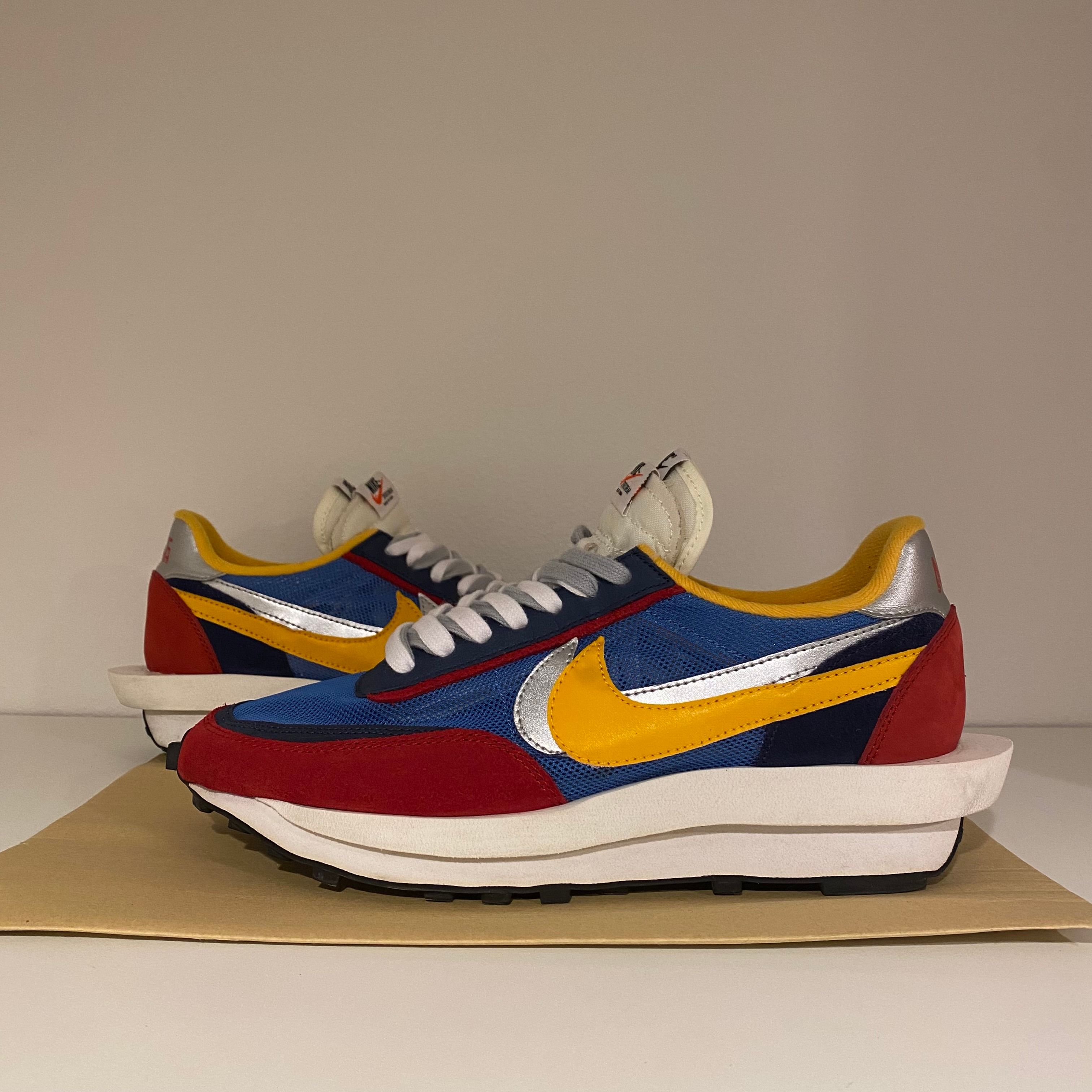 sacai × Nike LDV Waffle "Red/Blue"