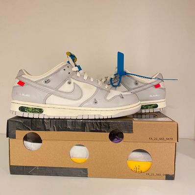 Off-White × Nike Dunk Low "Sail/Neutral Gray"