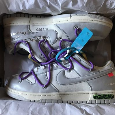 Off-White × Nike Dunk Low "Sail/Neutral Gray"