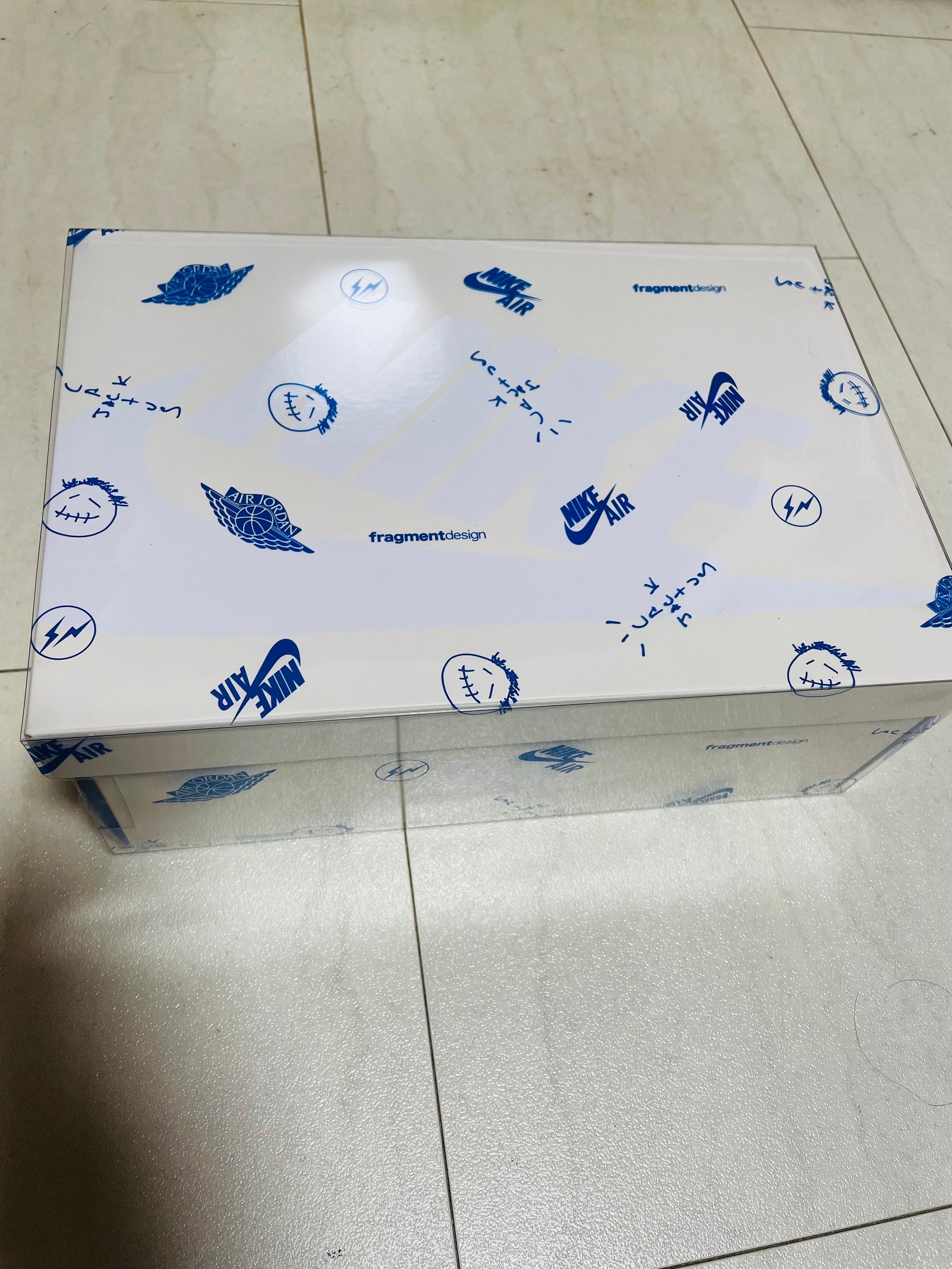 Travis Scott × fragment design × Nike Air Jordan 1 Low OG "Sail/Military Blue"