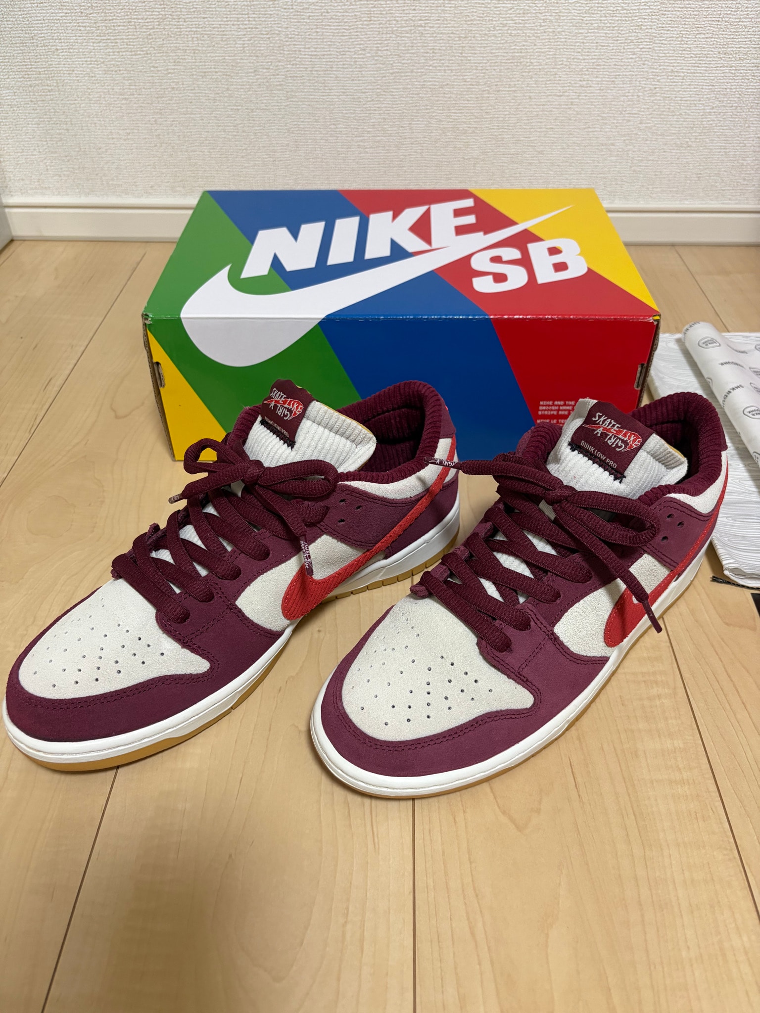 Skate Like a Girl × Nike SB Dunk Low Pro "Dark Beetroot"