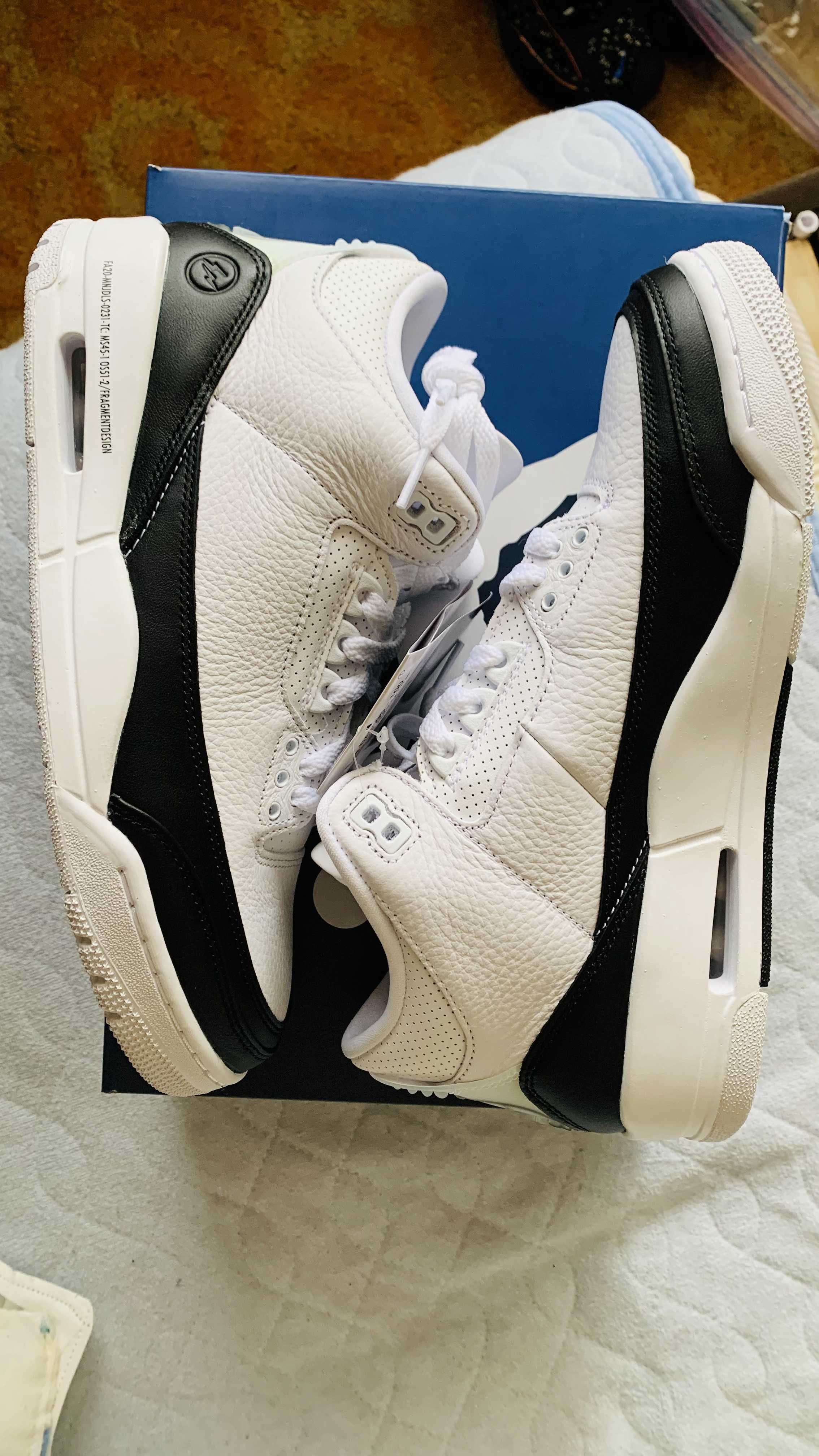 Fragment × Nike Air Jordan 3 "White/Black"