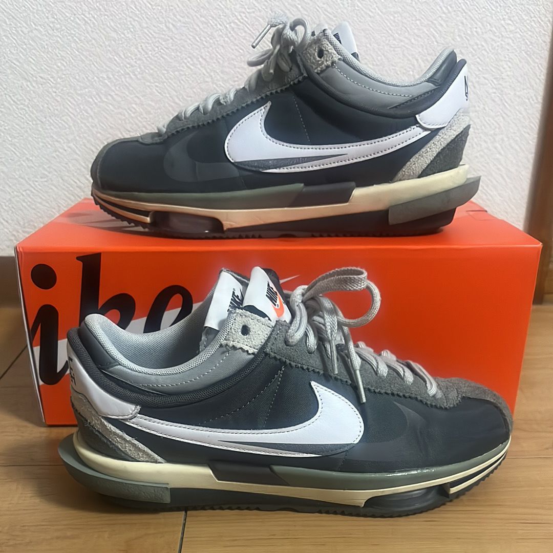 sacai × Nike Zoom Cortez "Iron Grey"
