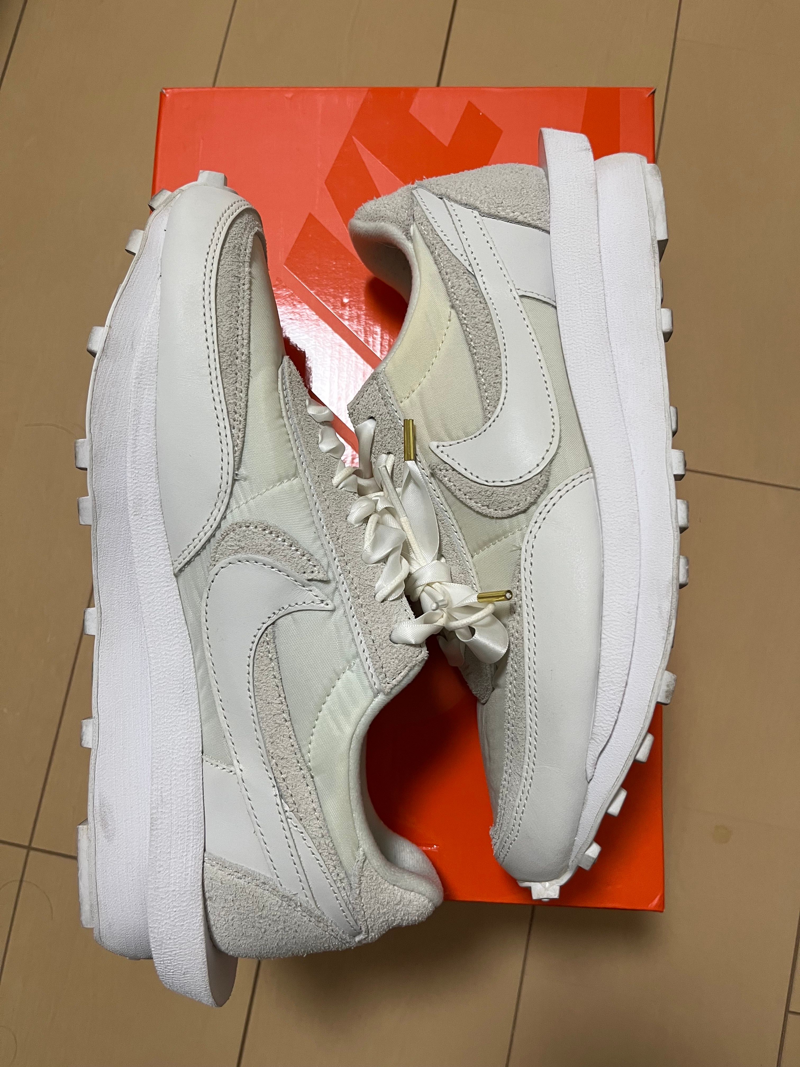 sacai × Nike LDV Waffle "Triple White"