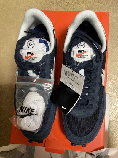 Fragment × sacai × Nike LD Waffle "Blackended Blue"