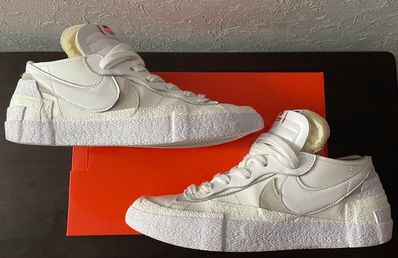 sacai × Nike Blazer Low "White Patent Leather"