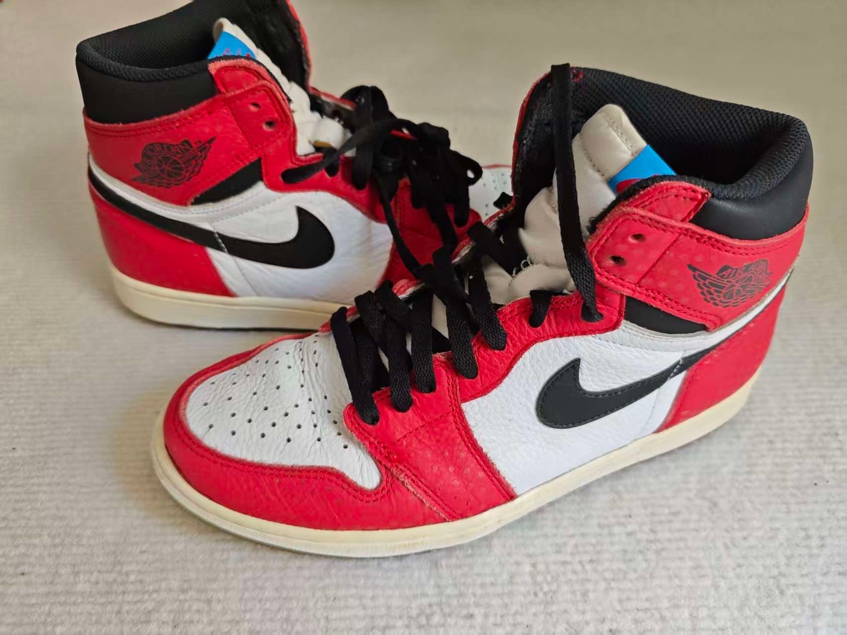 Spiderman × Nike Air Jordan 1 Origin Story "Gym Red/White/Photo Blue/Black"